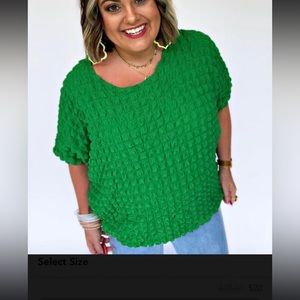 Green top by First Love Brand